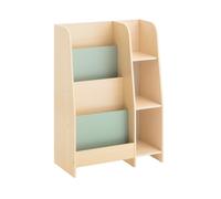 SoBuy Bibliothèque Enfant Rangement Jouet Enfant Meuble de Rangement Enfant avec 3 Compartiments et 4 Étagères Bibliothèque Livre pour Chambre Vert 63x30x90cm KMB114-GR Vert