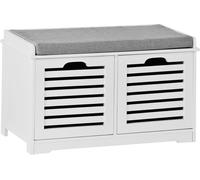 SoBuy Boîte à chaussures moderne, commode avec 2 paniers, canapé, armoire à chaussures avec coussin, boîte de jeu