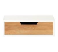 SoBuy Boîte à thé en bois compartimentée avec tiroir, organisateur antidérapant