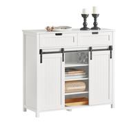 Sobuy Buffet Bahut, Commode Armoire De Rangement Pour Cuisine, Salle À Manger, Salon, Fsb74-W Multicolore