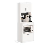 SoBuy Buffet Cuisine avec 2 Prises électriques et 2 Ports USB 60×40×170 cm