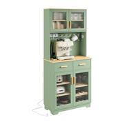 SoBuy Buffet Cuisine avec 2 Prises électriques et 2 Ports USB 80×40×180 cm
