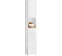 SoBuy BZR109-W Meuble Colonne de Salle de Bain Armoire Haute Etagère de Rangement Meuble de Rangement sur Pieds