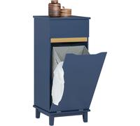 SoBuy BZR114-B Armoire de salle de bain Armoire à linge Panier à linge Armoire de salle de bain Bleu