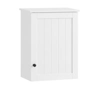 Sobuy® Bzr19-W Meuble Haut De Salle De Bain- 1 Porte Placard Commode Meuble De Rangement Mural Armoire Suspendue Blanc