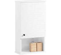 SoBuy BZR25-W Armoire suspendue Armoire de cuisine Armoire de salle de bain Armoire à pharmacie Meuble de salle de bain blanc