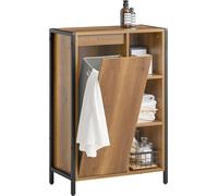SoBuy BZR65-PF Armoire à linge avec sacs à linge dépliables Sac à linge Coffre à linge Coffre à linge Meuble de salle de bain vintage LHT env. : 60x90x30cm