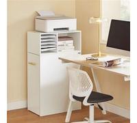 Caisson de Bureau à Roulettes, Support Imprimante Roulant, Organiseur Bureau, Meuble de Rangement Bureau, Caisson de Rangement avec Compartiments,
