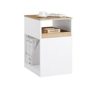 SoBuy Caisson de Bureau ASK08-WN avec 1 Tiroir Amovible et 2 Compartiments Ouverts, Meuble de Rangement Bureau - 40x50x65 cm, Blanc