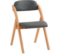 SoBuy Chaise Pliante Rembourrée Ergonomique Grise pour les Petits Espaces Gris
