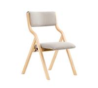 SoBuy Chaise Pliante Tapissée en Bois, prête à l'emploi, 49x80x54cm