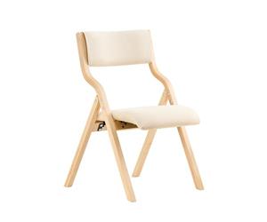 SoBuy Chaises Pliantes Tapissées Confortables, Chaise de Réunion en Bois avec Assise Rembourrée, Chaise Pliable Portable pour Cuisine, Bureau, Salon, Léger, Économie d'Espace, Blanc FST40-W