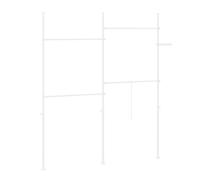 SoBuy Cintre télescopique sol support vêtements blanc