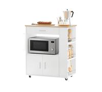 SoBuy Desserte Cuisine à roulettes avec Freins & Plan, 82x88x46 cm, Cuisine