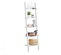 SoBuy®-Estanterias FRG17 étagère en bois en forme d'échelle Style moderne blanc