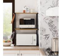 SoBuy Étagère double pour micro-ondes – Cadre en fer, charge max 40 kg
