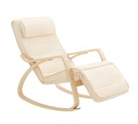 SoBuy Fauteuil à Bascule avec Repose-Pieds Réglable