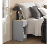 SoBuy FBT111-HG Table de Chevet Table de Nuit Bout de Canapé Table d'Appoint Table Basse Gris G