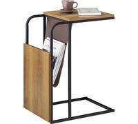SoBuy FBT140-PF Canapé Table d'appoint Canapé Sideboard en bois Table de nuit Table de lit Table basse Table d'ordinateur portable Marron vintage LHT env. 36x65x50cm