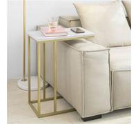 Sobuy Table DAppoint Moderne Bout De Canapé À Café Table De Chevet Effet Marbre,Fbt87-G Multicolore
