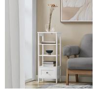 FBT91-W Table d'Appoint Haute Bout de Canapé pour Salon Bureau Cuisine en 3 niveaux