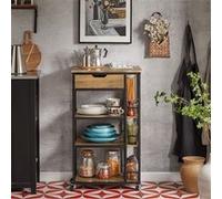 SoBuy FKW99-N Desserte de Cuisine Roulante Chariot de Service Meuble de Marron G