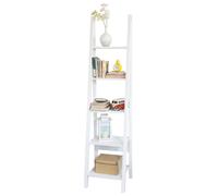 Sobuy® Frg101-W Étagère Style Échelle Bibliothèque - 5 Étages ¿Blanc Blanc
