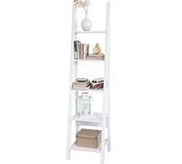 SoBuy® - FRG101-W,IT - étagère moderne en escalier sur 5 niveaux, couleur blanc -