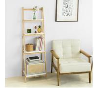 Sobuy® FRG162-N Bibliothèque Étagère pliable style échelle avec 4 niveaux de rangement