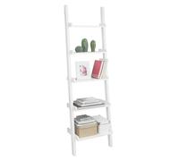 SoBuy FRG17-W Étagère murale style échelle 5 niveaux Bibliothèque Étagère échelle Blanc G