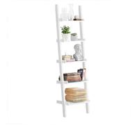 SOBUY FRG17-W Étagère murale - Style échelle - Blanc - L56 x H189 x P32,50 cm
