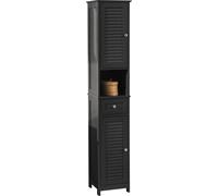 SoBuy FRG236-DG Meuble Rangement Salle de Bain Armoire Haute Meuble Colonne Placard de Rangement