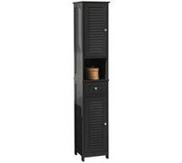 SoBuy FRG236-DG Meuble Rangement Salle de Bain Armoire Haute Meuble Colonne Placard de Rangement