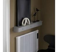 SoBuy Étagère Murale 3 Tiroirs Armoire à Clés Porte-clés Meuble d’Entrée de Rangement L93cm x P15cm x H10cm - Gris, FRG43-L-HG