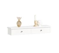 SoBuy® FRG43-W Meuble d’entrée de Rangement, Étagère Murale 2 tiroirs, Armoire à clés, Porte-clés