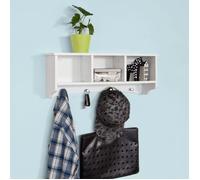 SoBuy® FRG48-W Porte-manteau Portemanteau mural - Blanc, L60xP15xH23cm