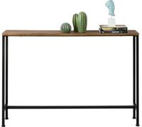 SoBuy FSB19-XL-N Console vintage en métal Table de salon Table décorative Sideboard Table d'appoint nature/noir