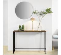SoBuy FSB19-XL-N Table Console Table d'appoint Bout de canapé Table d’entrée Cadre et 4 Pieds en Fer - L120cm x P20cm x H80cm