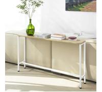 SoBuy FSB19-Z Table Console Table d'appoint Bout de canapé Table d’entrée Cadre et 4 Pieds en Fer - L120cm x P20cm x H65cm