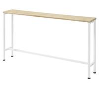SoBuy Console Entrée Meuble Couloir Étagère Arrière Canapé - Structure Métal Robuste, Design Moderne Ultra Fin - Idéal pour Salon, Chambre, Entrée - 120x20x65cm - FSB19-Z