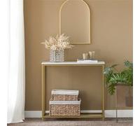 SoBuy FSB29-G Table Console Table d'Appoint Bout de Canapé Table d’Entrée Or G