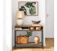 SoBuy FSB41-F Table Console Table d?Entrée Bout de Canapé Table d'Appoint Buffet avec 2 Compartiments étagère
