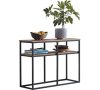 Sobuy Table Console Bout De Canapé Table D'appoint Buffet Avec 2 Étagères De Rangement, Fsb42-Q Multicolore
