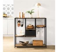 FSB56-F Table Console Table d'Entrée Bout de Canapé Table d'Appoint Buffet avec 3
