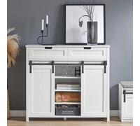 SoBuy FSB74-W Commode Buffet de cuisine Armoire de rangement Blanc