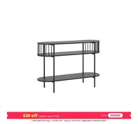 SoBuy Console d'Entrée Multifonction au Design Industriel Noir L110cm