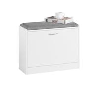 SoBuy FSR16-K-W Meuble à Chaussures 1 abattant avec Coussin Meuble d’entrée 60x24x47