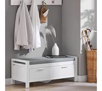 SoBuy FSR74-W Armoire à chaussures Banc de lit Banc de vestiaire Banc de chaussures Étagère à chaussures