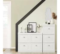 SoBuy FSR79-W Armoire à Chaussures Commode à Chaussures Meuble de Rangement à Blanc G