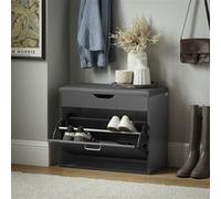 SoBuy FSR95-HG Banc à Chaussures Meuble Chaussures Commode à Chaussures Meuble d’entrée 1 Gris